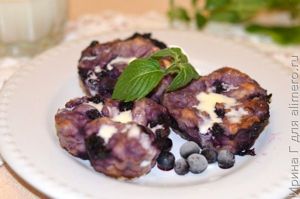 творожные кексы с черникой