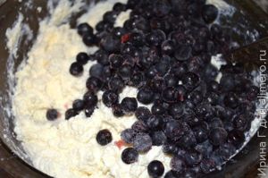 творожные кексы с черникой