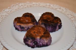 творожные кексы с черникой