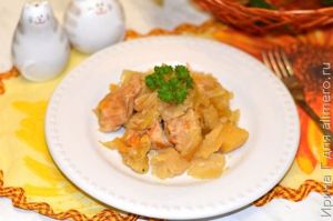 овощное рагу с куриным филе