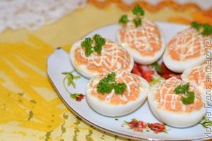 закуска из яиц с морковью