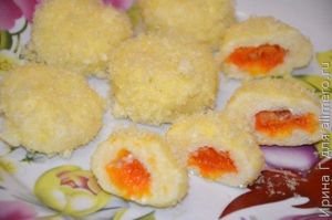 творожные шарики с курагой