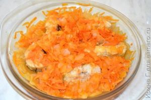 минтай с овощами в микроволновке