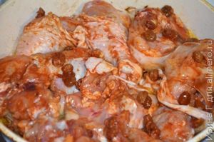 курица с изюмом и карри