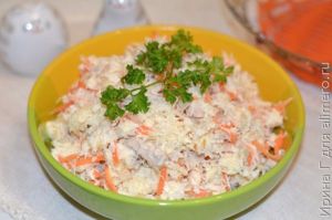 салат из черной редьки с мясом