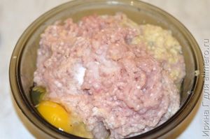 котлеты из курицы и свинины рецепт