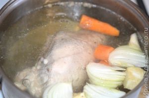 прозрачный куриный бульон