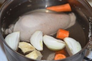 прозрачный куриный бульон
