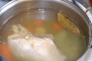 прозрачный куриный бульон