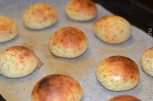 творожные булочки с укропом
