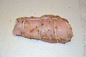 куриный рулет в духовке