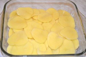 запеченный картофель с куриным фаршем и сыром