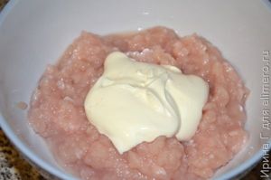 запеченный картофель с куриным фаршем и сыром