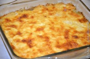 запеченный картофель с куриным фаршем и сыром