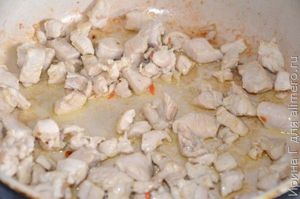 картошка с кабачком и курицей