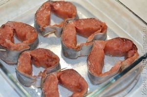 горбуша запеченная с грибами и сыром