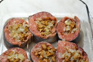 горбуша запеченная с грибами и сыром