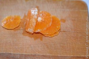 горбуша запеченная с мандарином и луком