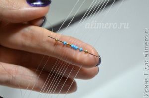 Браслет из бисера в технике ткачество