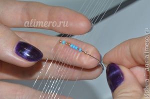 Браслет из бисера в технике ткачество