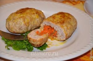 мясные зразы с овощами