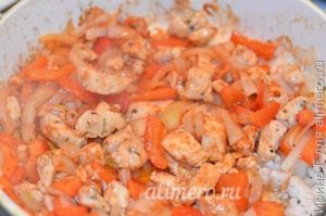 курица с болгарским перцем