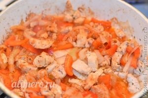 курица с болгарским перцем