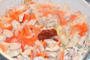 курица с болгарским перцем