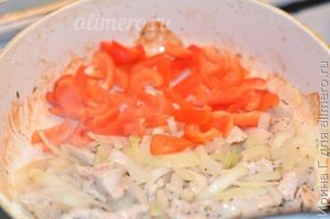 курица с болгарским перцем
