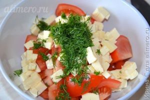 салат из помидоров и брынзы
