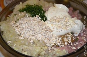 котлеты из свинины и курицы