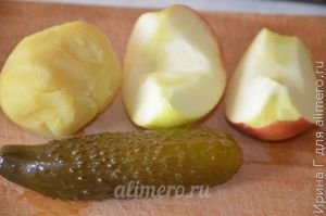 рыбный салат с оливками