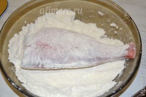 морской окунь жареный