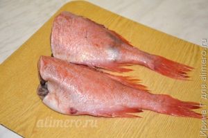 морской окунь жареный