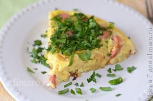 омлет с жареным луком рецепт