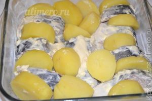 горбуша с картошкой в духовке