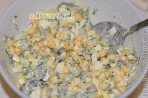 салат из кукурузы с огурцом