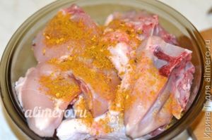 курица, запеченная в пакете