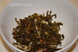 салат из кукурузы с морской капустой