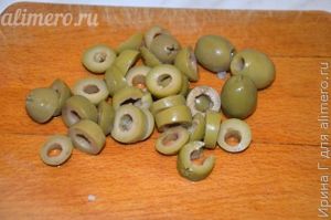 салат с оливками и творогом рецепт