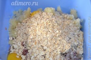 котлеты из мяса с капустой и геркулесом