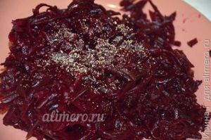 салат из свеклы рецепт