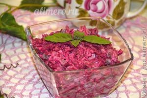 салат из свеклы рецепт