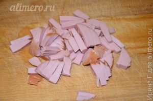 поджарка из лка и колбасы