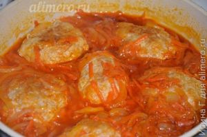 котлеты тушеные с овощами