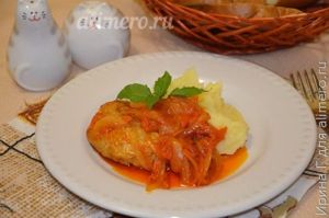 котлеты тушеные с овощами