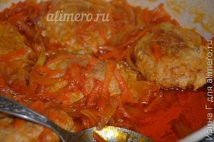 котлеты тушеные с овощами