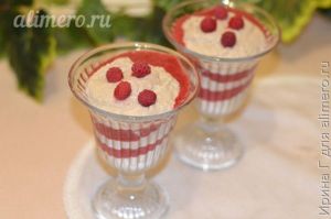 фруктово-ягодный десерт с творогом
