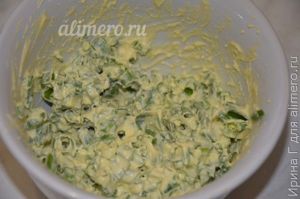 закуска из яиц и зеленого лука