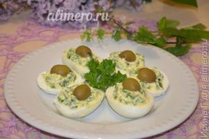 закуска из яиц и зеленого лука